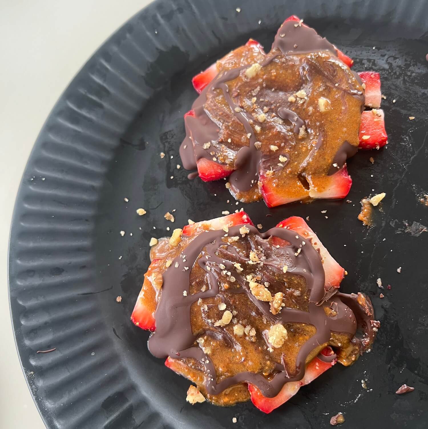 Chocolatey PB Strawberry Discs with your Favorite FPB Flavor