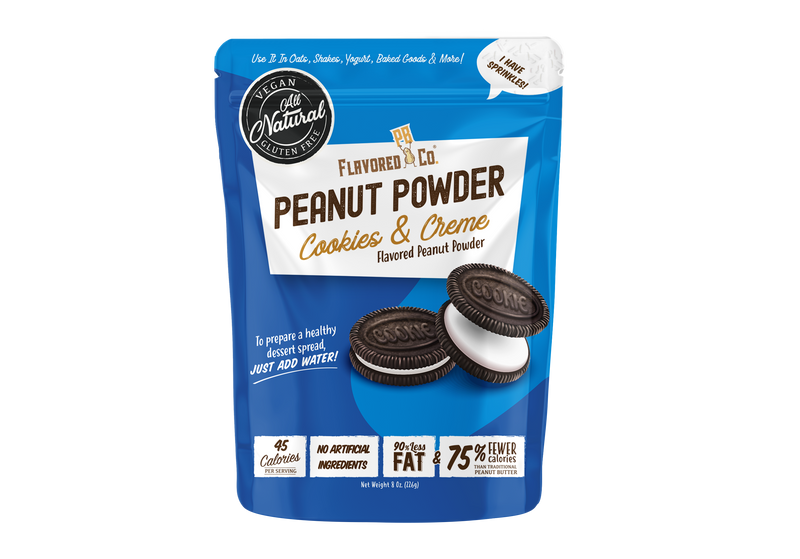 cookies and cream flavored peanut powder