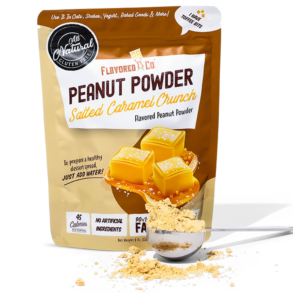 Salted Caramel Crunch Flavored Peanut Powder