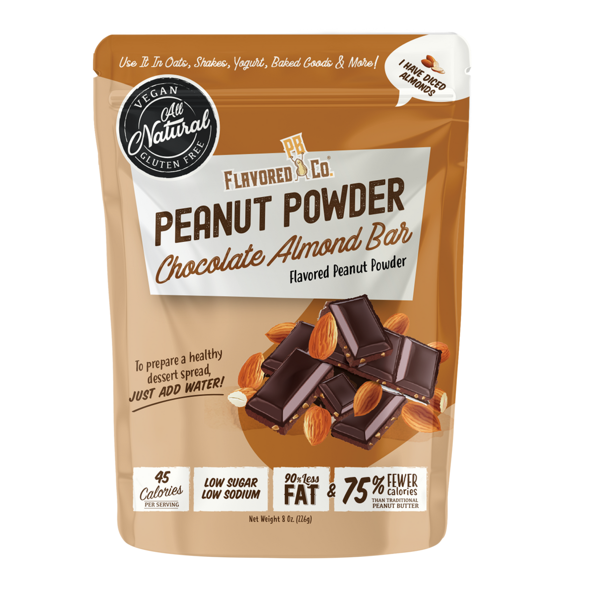 Chocolate Almond Bar Flavored Peanut Powder